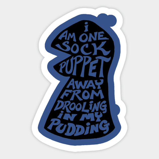 sock puppet Sticker by BubbaWorldComix